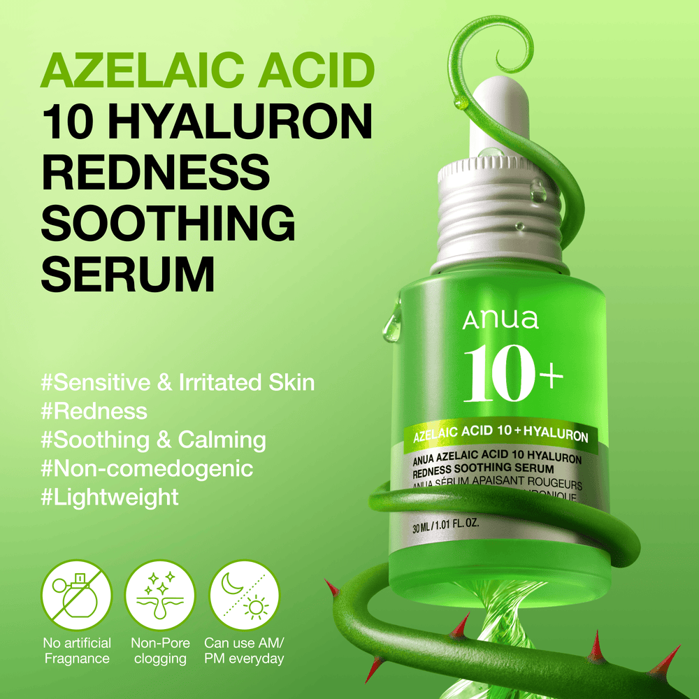 Anua -  Azelaic Acid 10 Hyaluron Redness Soothing Serum