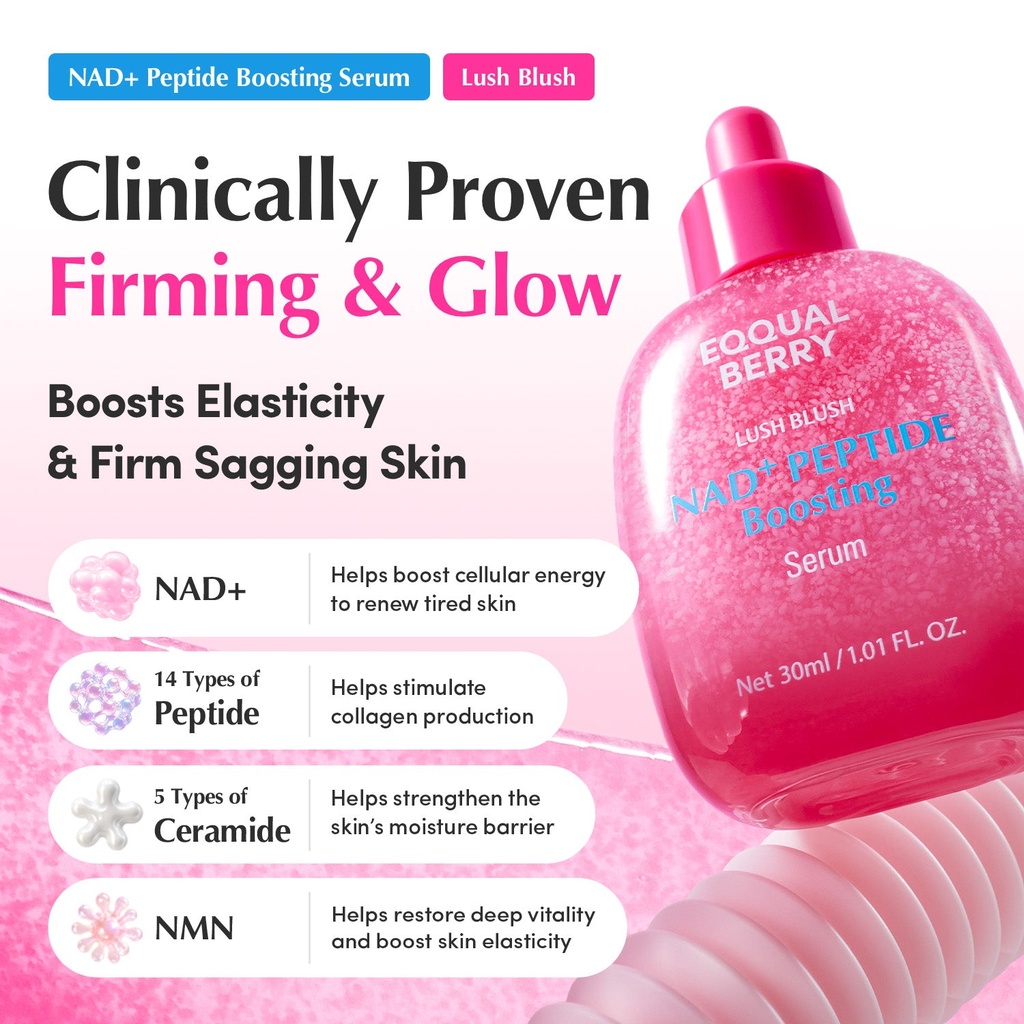 EQQUALBERRY NAD+ Peptide Boosting Serum 30ml