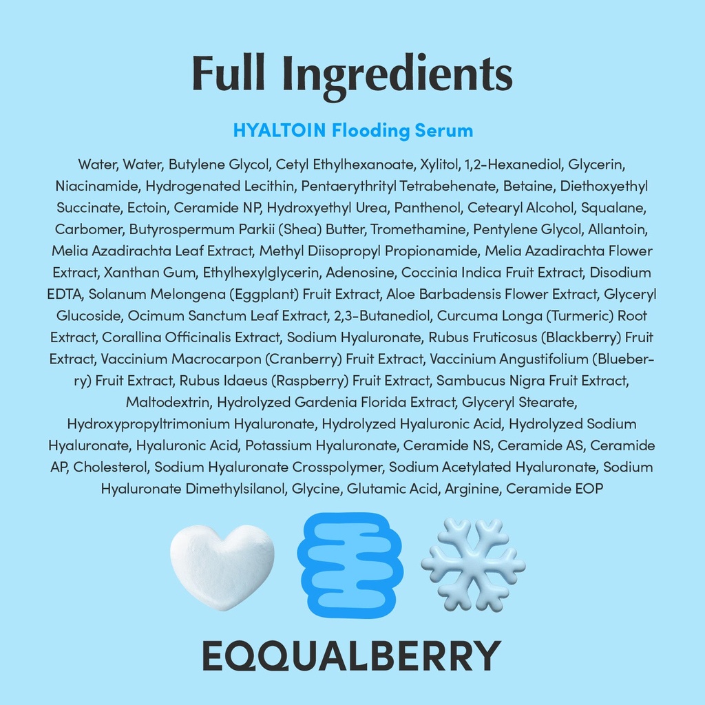 EQQUALBERRY Hyaltoin Flooding Serum 30 ml
