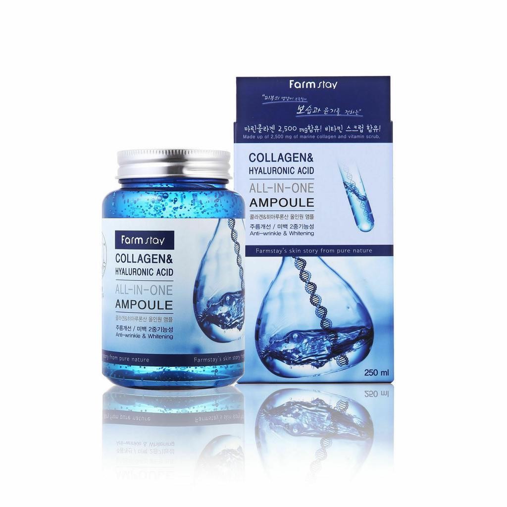 Farm Stay – Collagen & Hyaluronic Acid All-In-One Ampoule 250ml