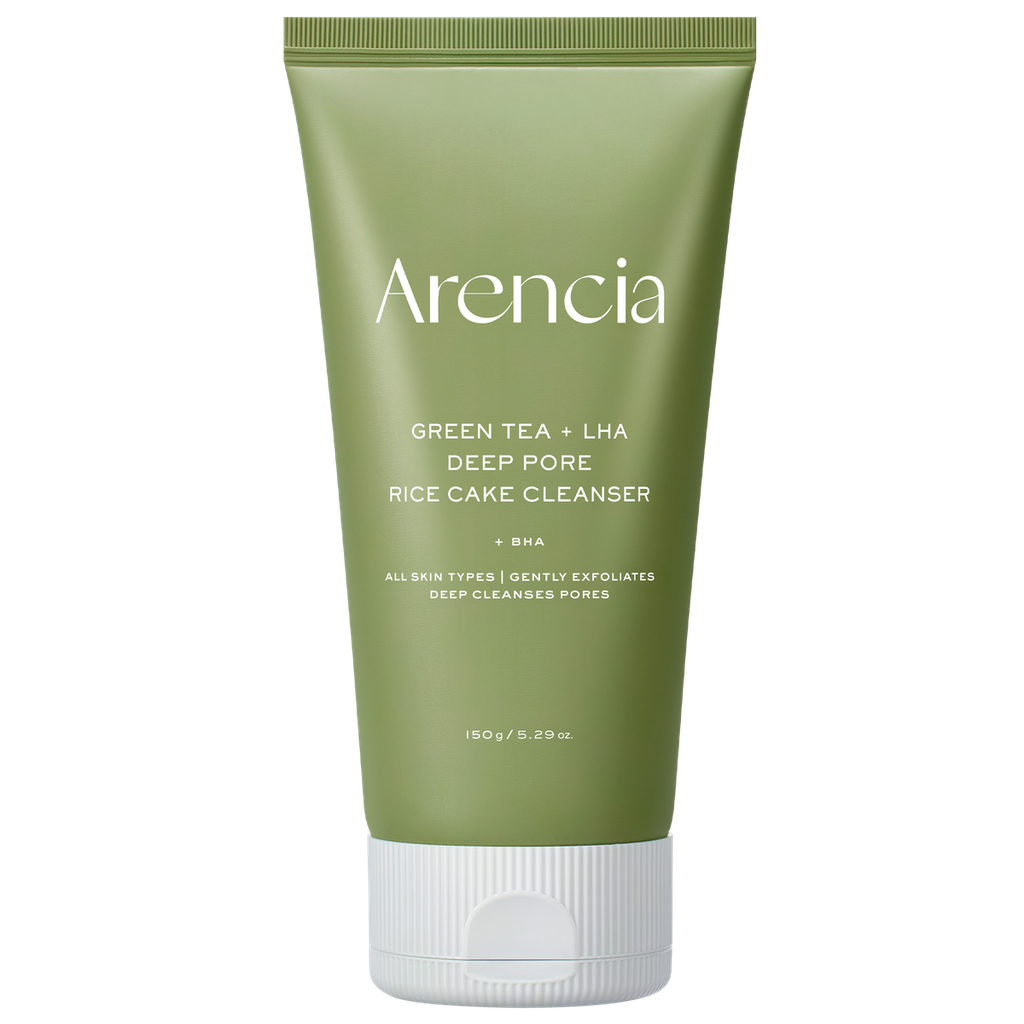 Arencia – Green Tea + LHA Deep Pore Rice Cake Cleanser 150g