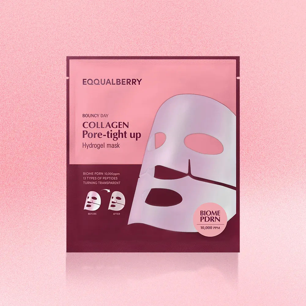 Eqqualberry – Collagen Pore-Tight Up Hydrogel Mask 4pcs