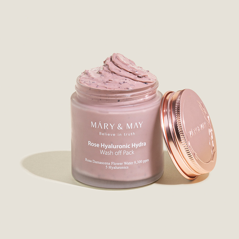 Mary & May – Rose Hyaluronic Hydra Wash-Off Pack 125g