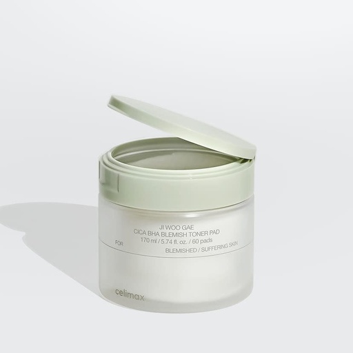 Celimax – Ji Woo Gae Cica BHA Blemish Toner Pad 60 Pads