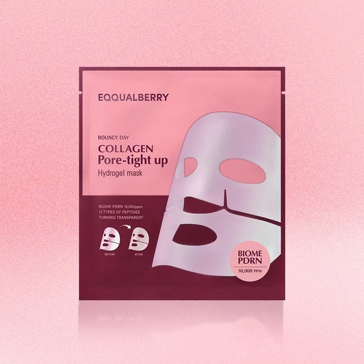 Eqqualberry – Collagen Pore-Tight Up Hydrogel Mask 4pcs