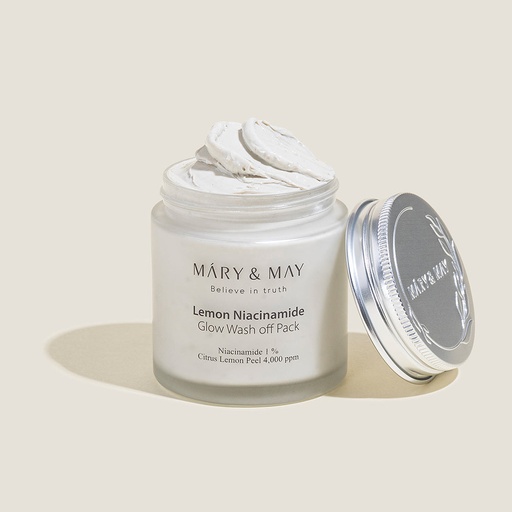 Mary & May – Lemon Niacinamide Glow Wash-Off Pack 30g